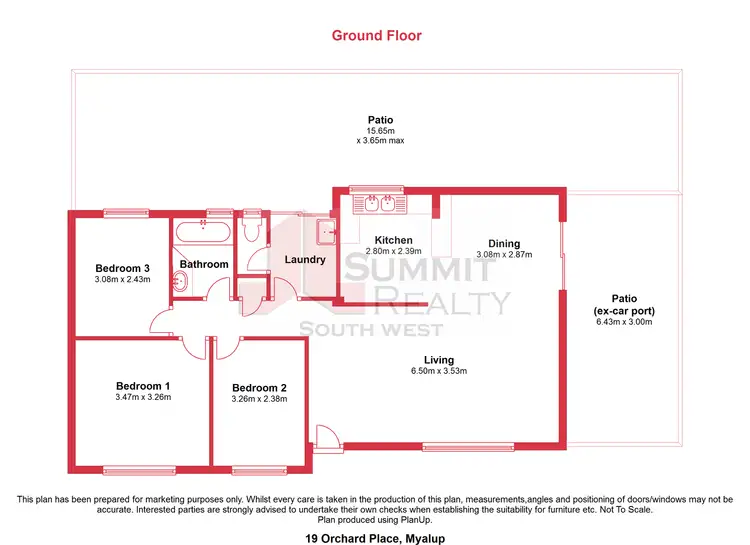 Floorplan of Homely house listing, 19 Orchard Place, Myalup WA 6220
