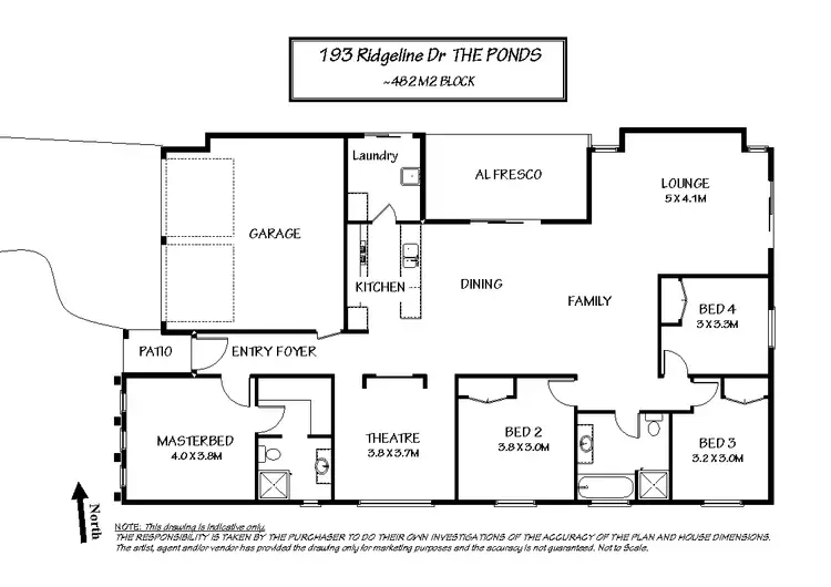 Floorplan of Homely house listing, 193 Ridgeline Drive, The Ponds NSW 2769