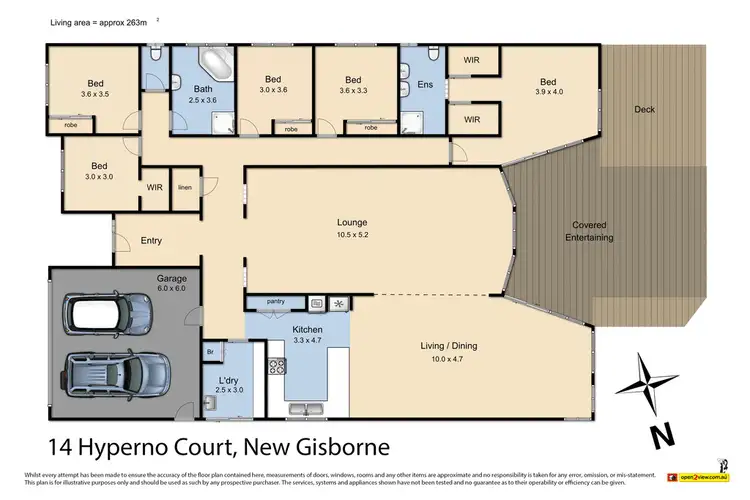 Floorplan of Homely house listing, 14 Hyperno Court, New Gisborne VIC 3438