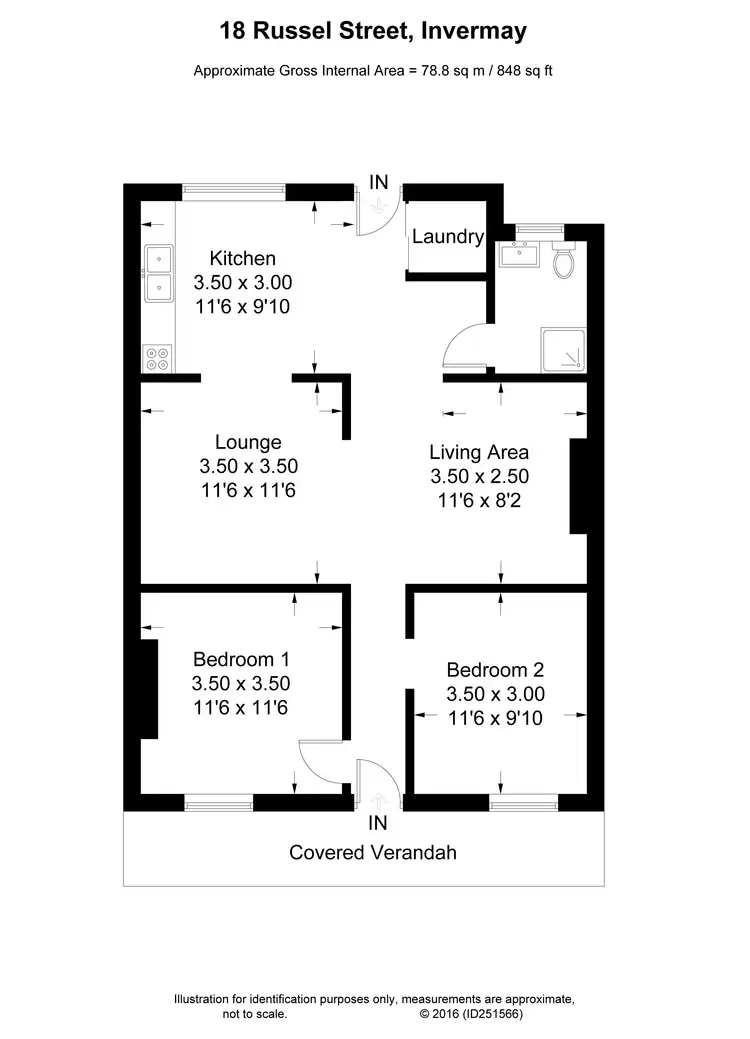 Floorplan of Homely house listing, 18 Russell Street, Invermay TAS 7248
