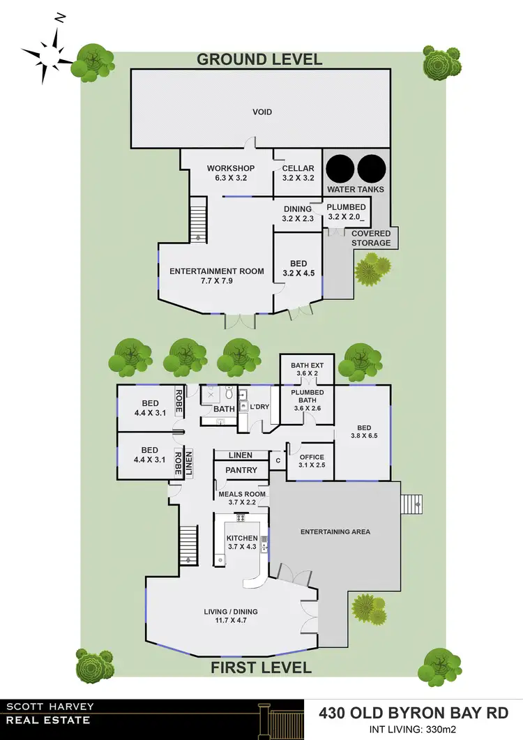 Floorplan of Homely house listing, 430 Old Byron Bay Road, Newrybar NSW 2479