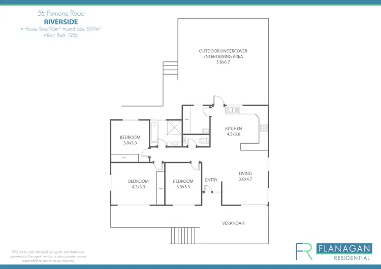 Floorplan of Homely house listing, 56 Pomona Rd, Riverside TAS 7250
