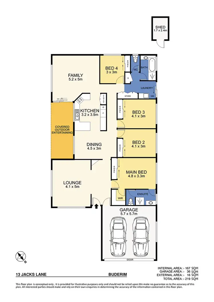 Floorplan of Homely house listing, 13 Jacks Lane, Buderim QLD 4556