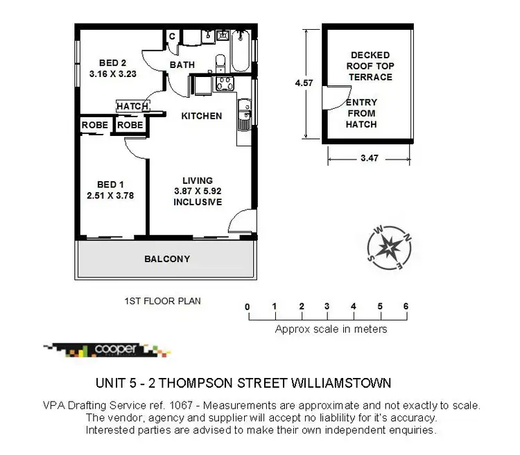 Floorplan of Homely apartment listing, Unit 5/2 Thompson Street, Williamstown VIC 3016