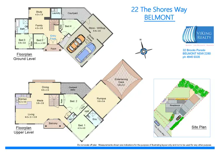Floorplan of Homely house listing, 22 The Shores Way, Belmont NSW 2280