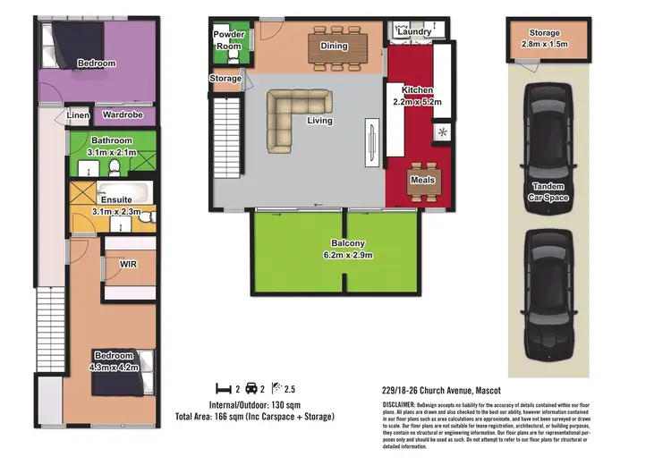 Floorplan of Homely apartment listing, 229/18-26 Church Avenue, Mascot NSW 2020