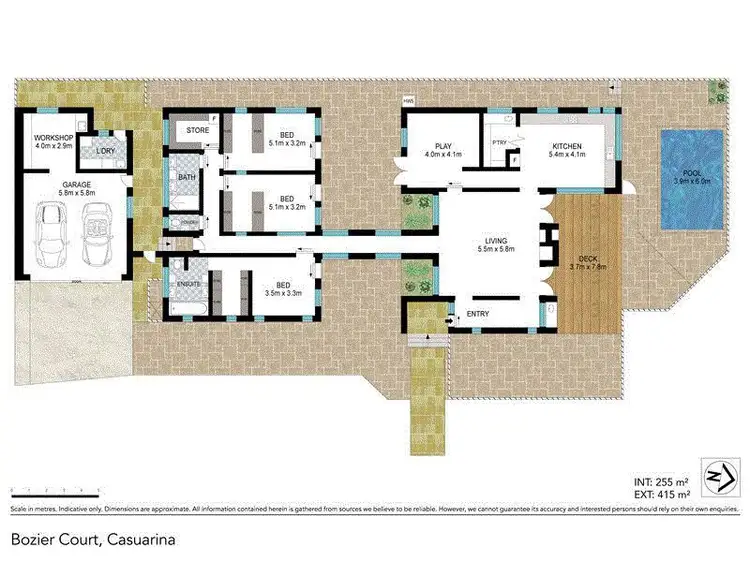 Floorplan of Homely house listing, 12 Bozier Court, Casuarina NSW 2487
