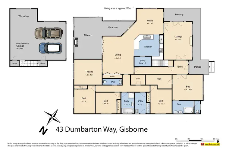 Floorplan of Homely house listing, 43 Dumbarton Way, Gisborne VIC 3437