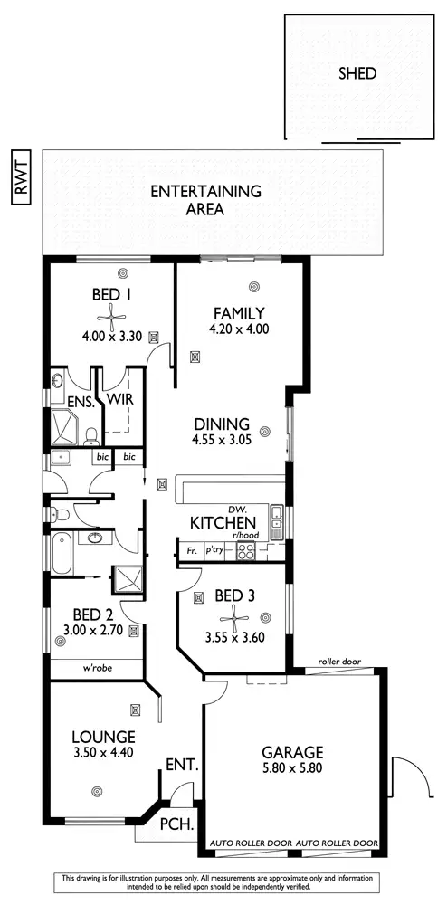 Floorplan of Homely house listing, 3 Neston Avenue, North Plympton SA 5037