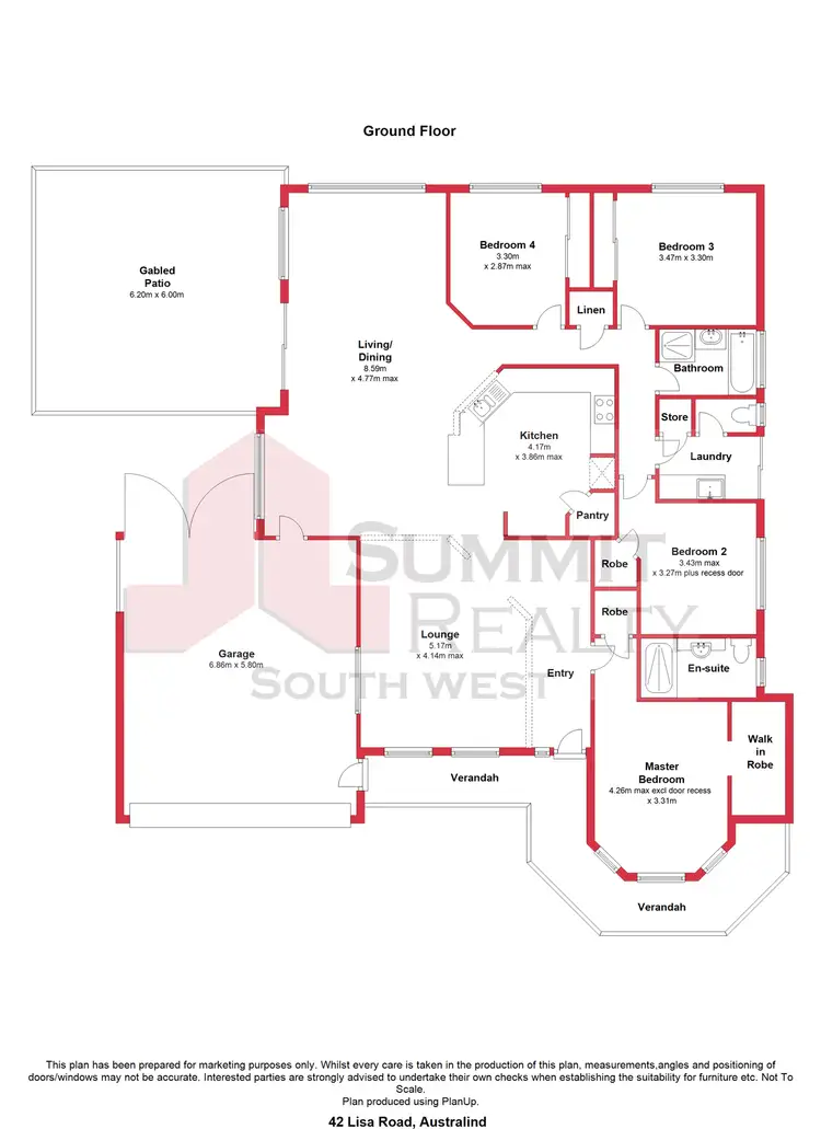 Floorplan of Homely house listing, 42 Lisa Road, Australind WA 6233