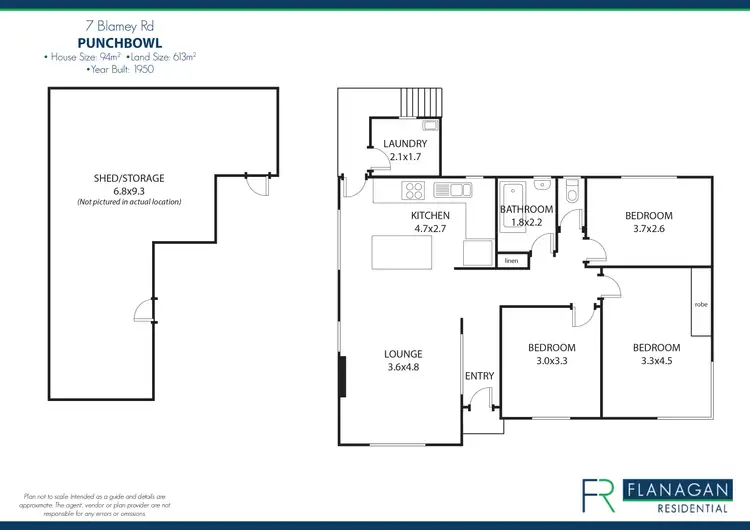 Floorplan of Homely house listing, 7 Blamey Road, Punchbowl TAS 7249