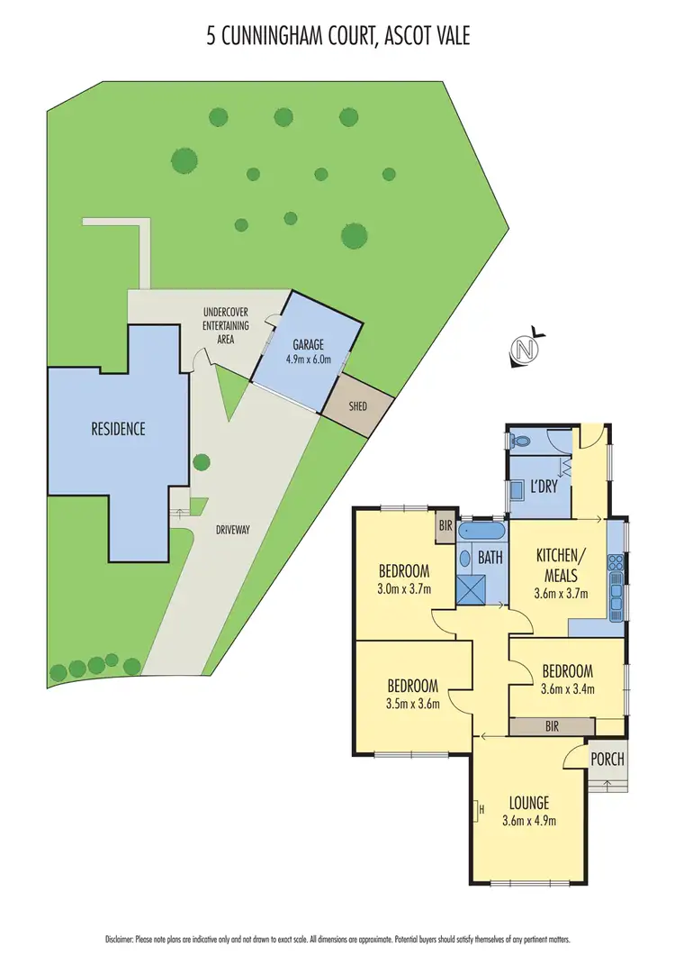 Floorplan of Homely house listing, 5 Cunningham Court, Ascot Vale VIC 3032