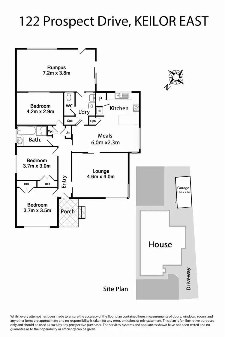 Floorplan of Homely house listing, 122 Prospect Drive, Keilor East VIC 3033