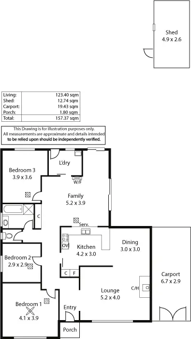Floorplan of Homely house listing, 2 Gruen Court, St Agnes SA 5097