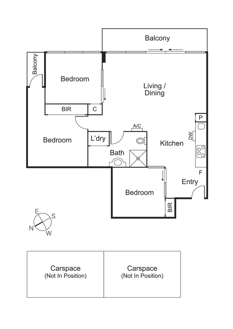 Floorplan of Homely apartment listing, 403/25 Pickles Street, Port Melbourne VIC 3207