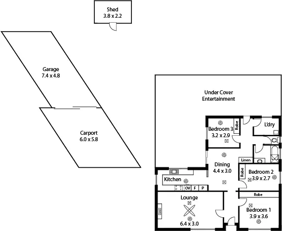 Floorplan of Homely house listing, 8 Barton Court, St Agnes SA 5097