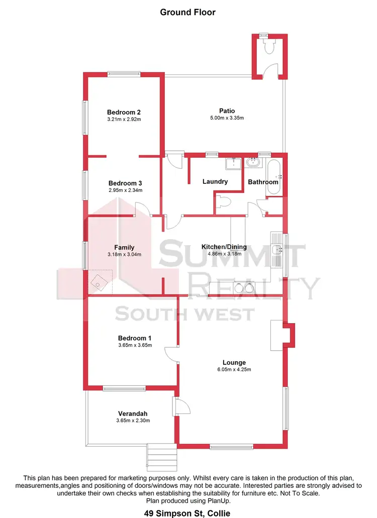 Floorplan of Homely house listing, 49 Simpson Street, Collie WA 6225