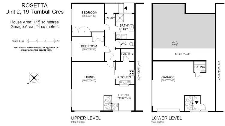 Floorplan of Homely unit listing, 2/19 Turnbull Cres, Rosetta TAS 7010