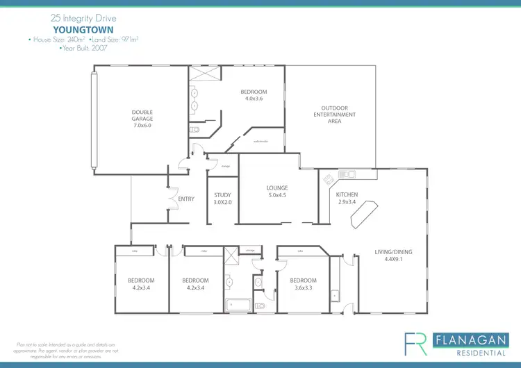 Floorplan of Homely house listing, 25 Integrity Dr, Youngtown TAS 7249