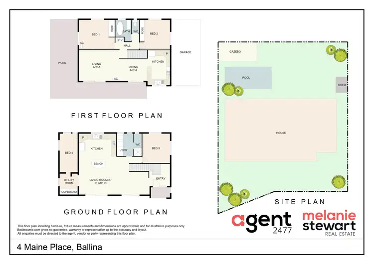 Floorplan of Homely house listing, 4 Maine Pl, Ballina NSW 2478