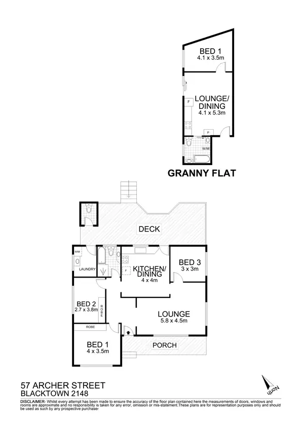 Floorplan of Homely house listing, 57 Archer St St, Blacktown NSW 2148