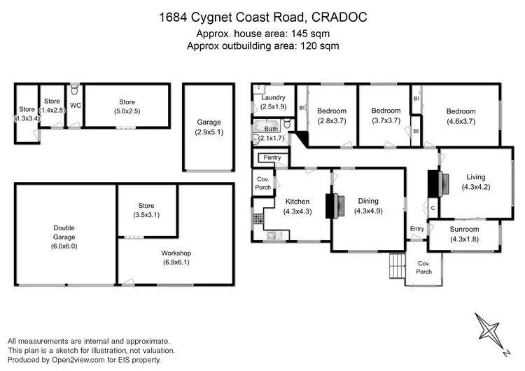 Floorplan of Homely house listing, 1684 Cygnet Coast Rd, Cradoc TAS 7109