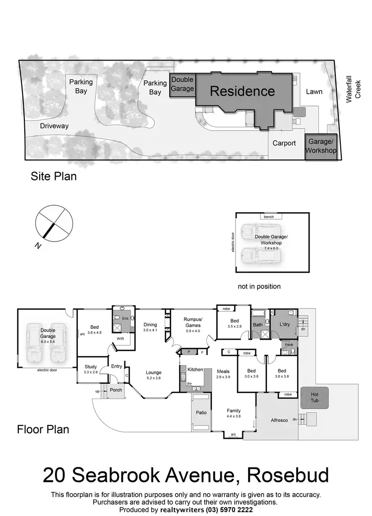 Floorplan of Homely house listing, 20 Seabrook Avenue, Rosebud VIC 3939