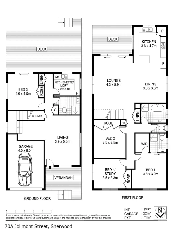 Floorplan of Homely house listing, 70A Jolimont Street, Sherwood QLD 4075