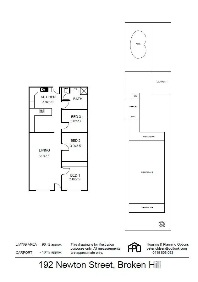 Floorplan of Homely house listing, 192 Newton Street, Broken Hill NSW 2880