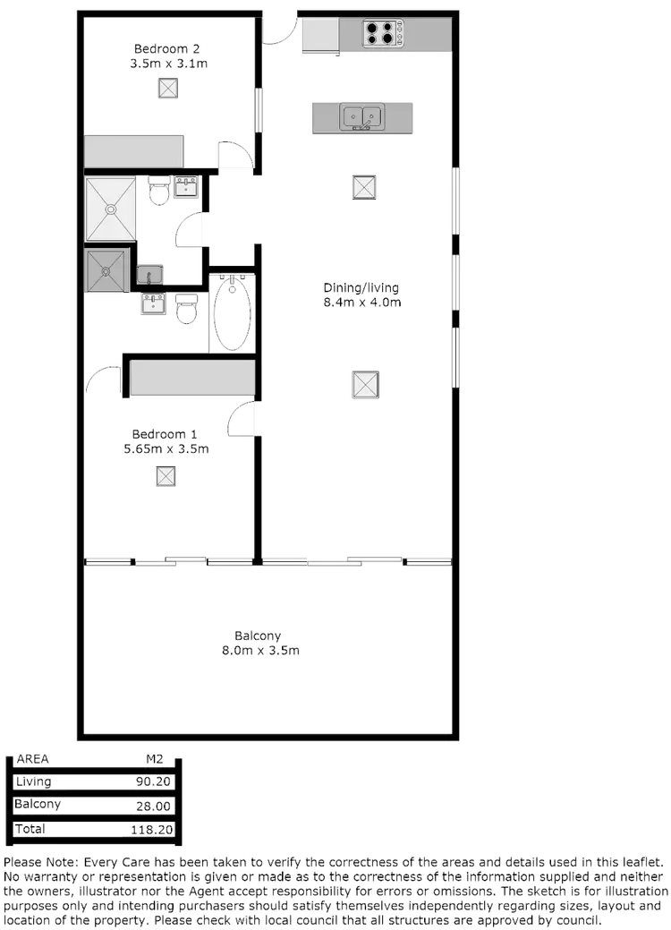 Floorplan of Homely apartment listing, 6/4-8 Charles St, Adelaide SA 5000