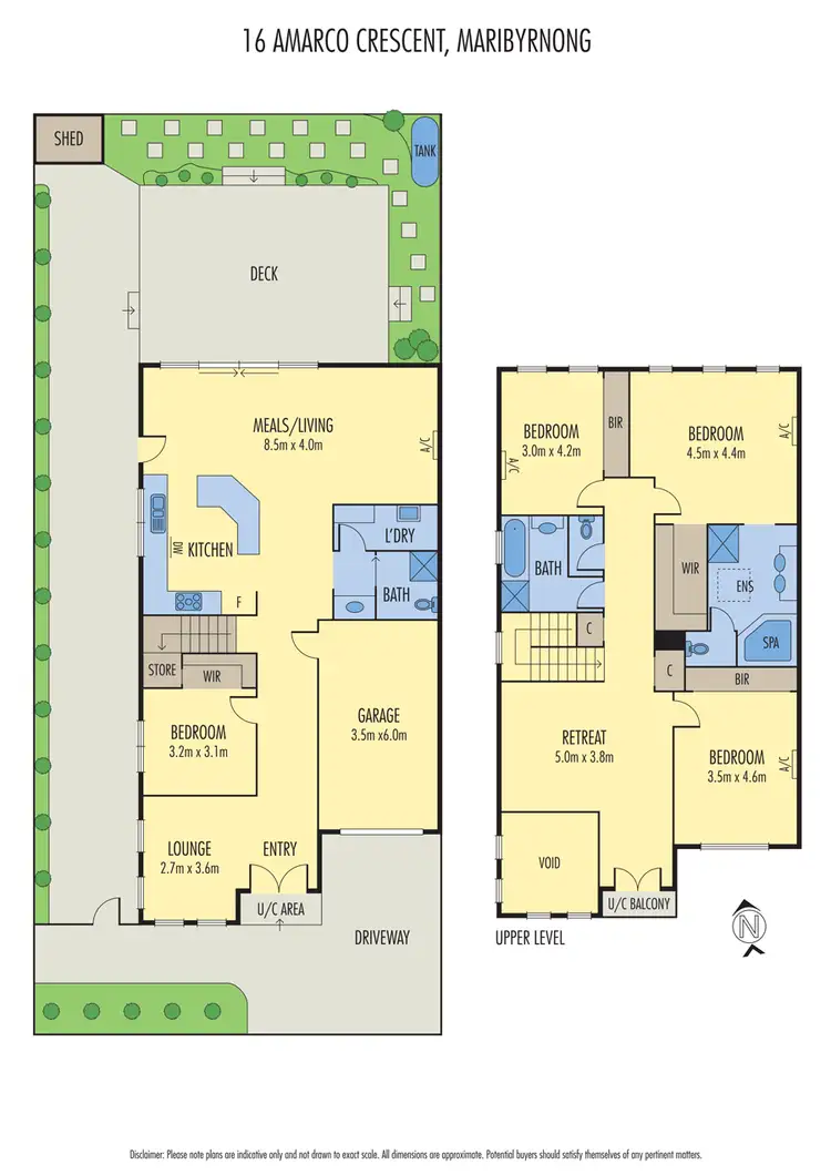 Floorplan of Homely house listing, 16 Amarco Crescent, Maribyrnong VIC 3032