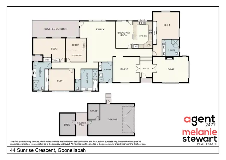 Floorplan of Homely house listing, 44 Sunrise Cres, Goonellabah NSW 2480