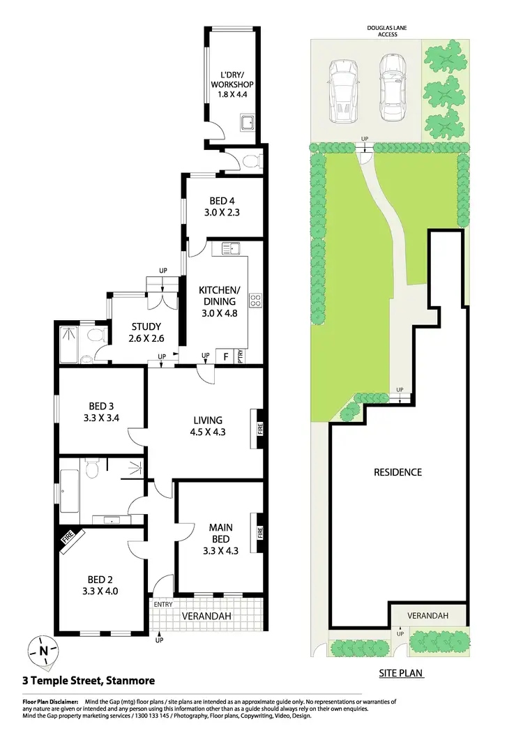 Floorplan of Homely house listing, 3 Temple St, Stanmore NSW 2048
