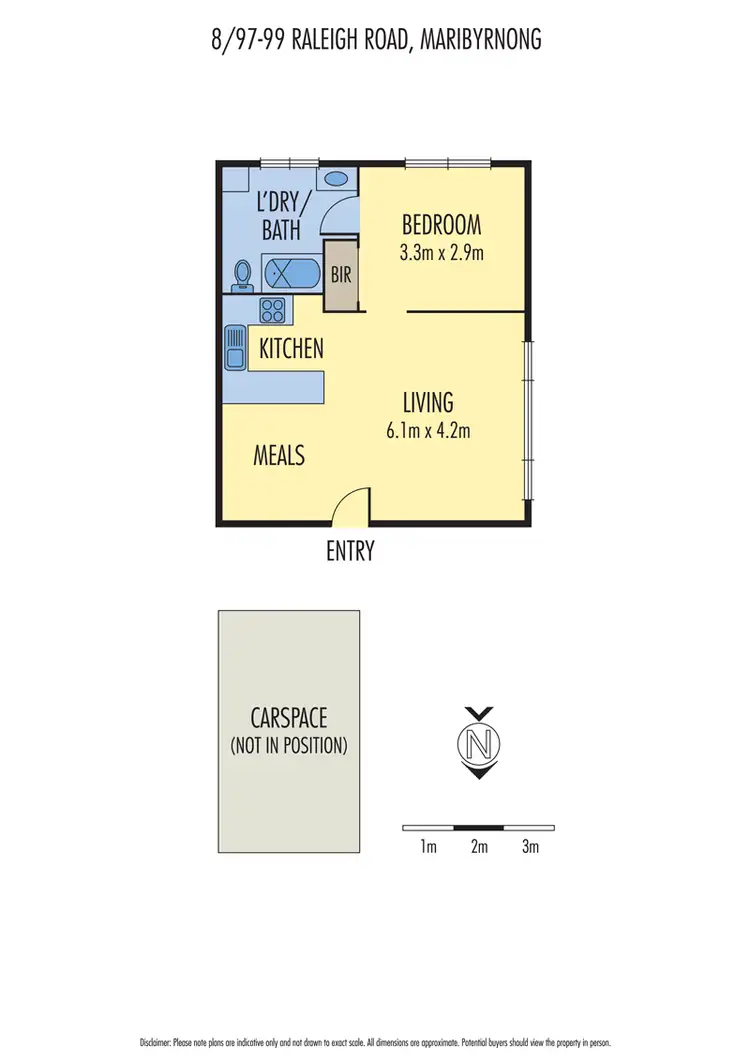 Floorplan of Homely apartment listing, 8/97-99 Raleigh Road, Maribyrnong VIC 3032