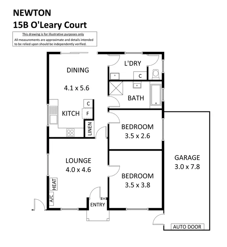 Floorplan of Homely house listing, 15B O'Leary Court, Newton SA 5074
