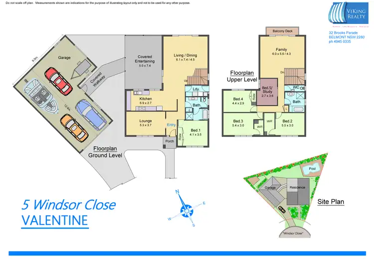 Floorplan of Homely house listing, 5 Windsor Close, Valentine NSW 2280