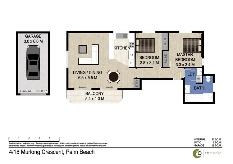 Floorplan of Homely unit listing, 4/18 Murlong Crescent, Palm Beach QLD 4221