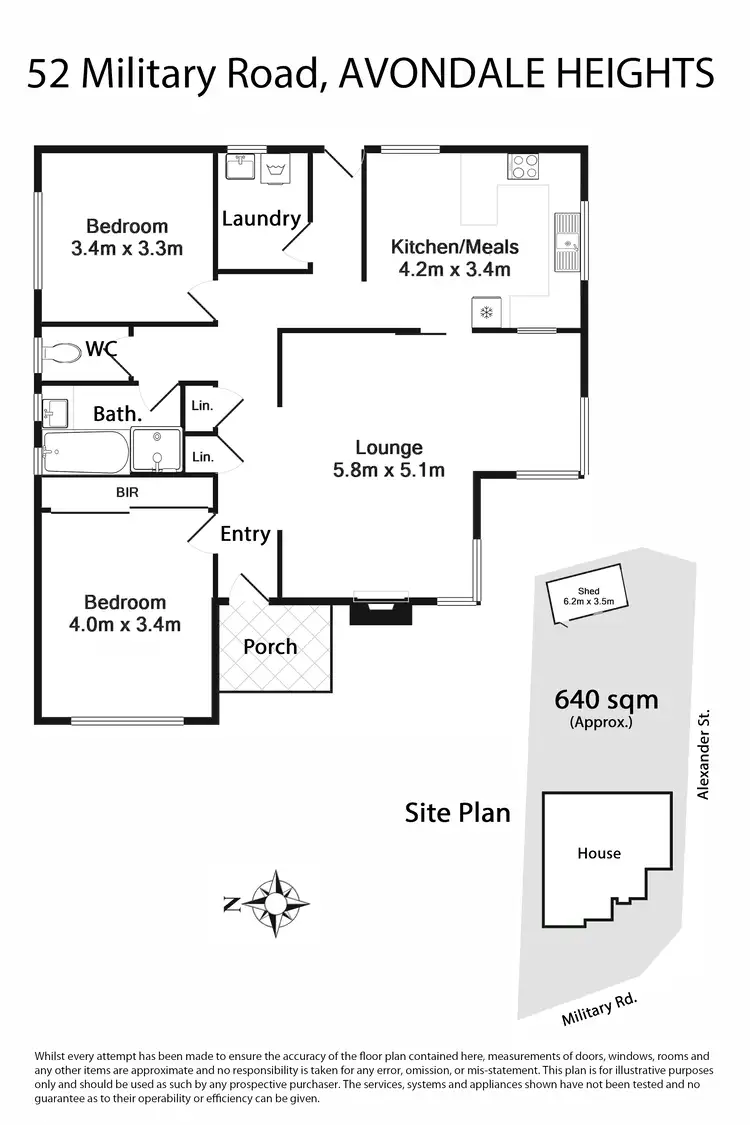 Floorplan of Homely house listing, 52 Military Road, Avondale Heights VIC 3034