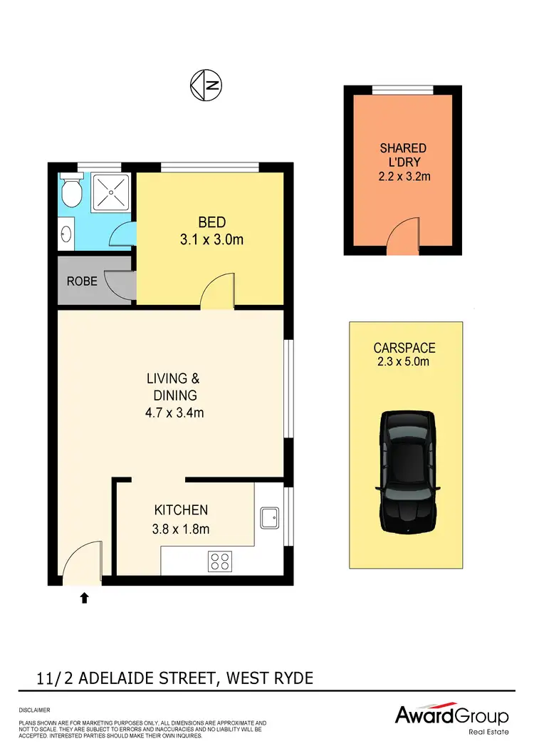 Floorplan of Homely unit listing, 11/2 Adelaide Street, West Ryde NSW 2114