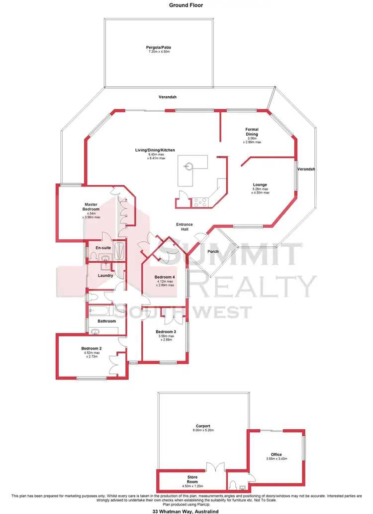Floorplan of Homely house listing, 33 Whatman Way, Australind WA 6233