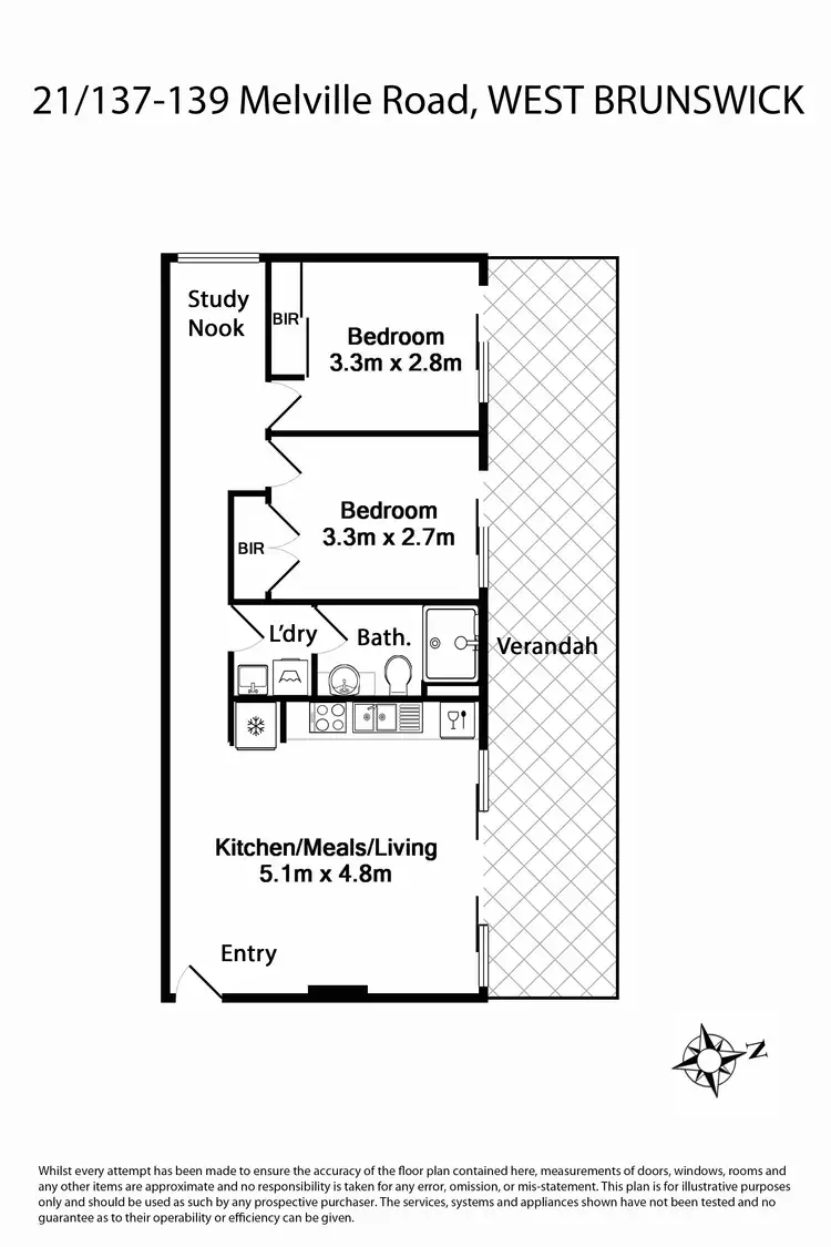 Floorplan of Homely apartment listing, 21/137 Melville Road, Brunswick West VIC 3055