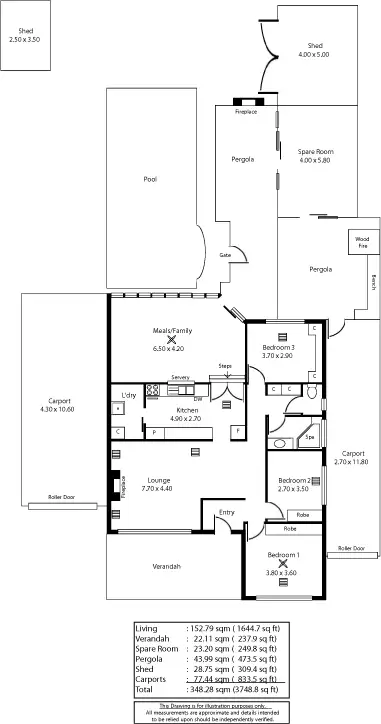 Floorplan of Homely house listing, 21 Black Top Road, Hillbank SA 5112