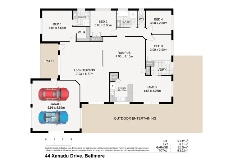 Floorplan of Homely house listing, 44 Xanadu Dr, Bellmere QLD 4510