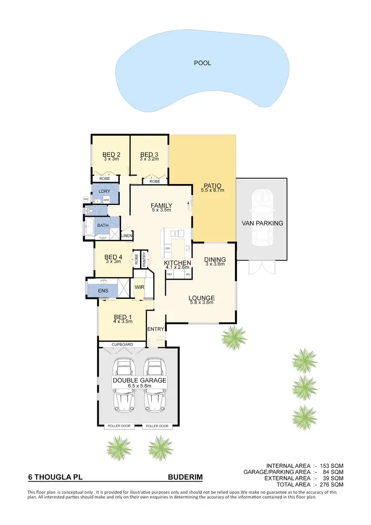 Floorplan of Homely house listing, 6 Thougla Pl, Buderim QLD 4556