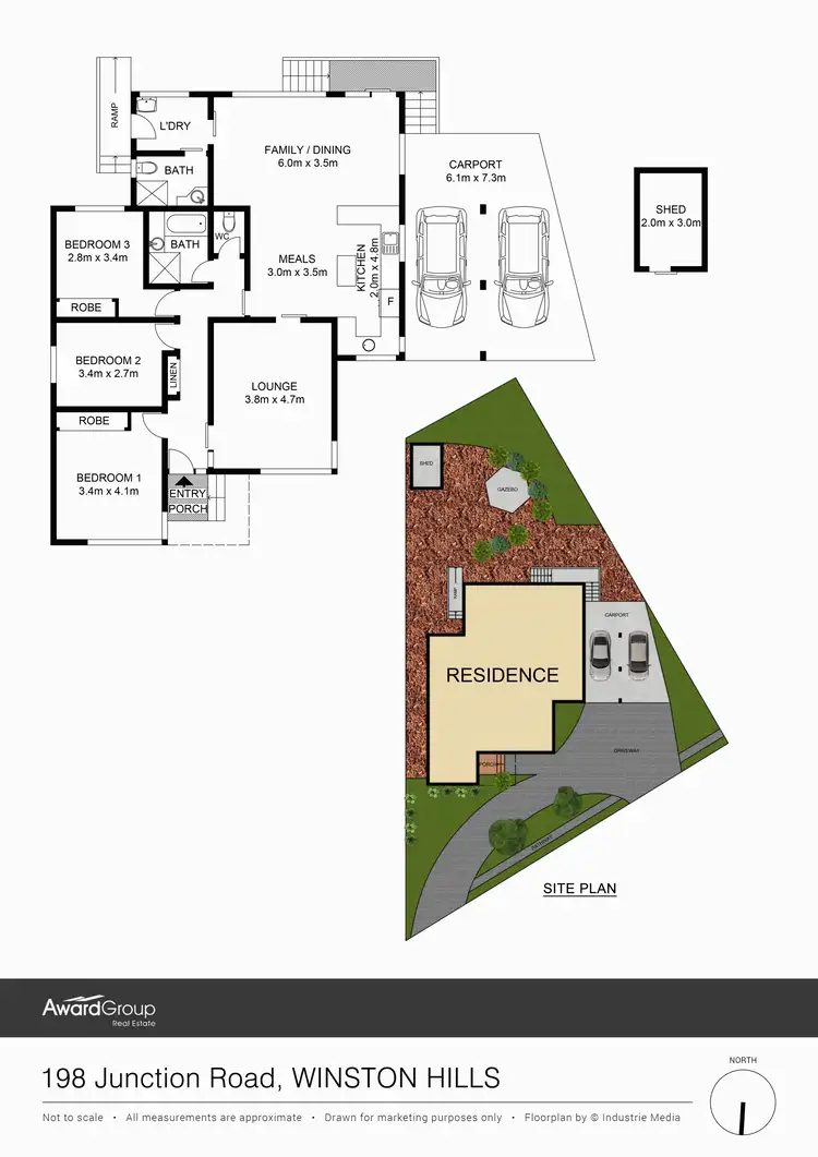 Floorplan of Homely house listing, 198. Junction Road, Winston Hills NSW 2153