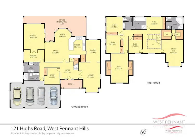 Floorplan of Homely house listing, 121 Highs Rd, West Pennant Hills NSW 2125
