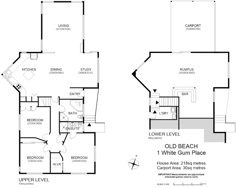 Floorplan of Homely house listing, 1 White Gum Pl, Old Beach TAS 7017