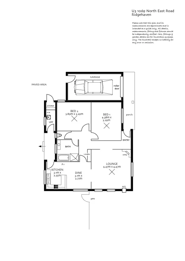 Floorplan of Homely unit listing, 3/1069 North East Road, Ridgehaven SA 5097