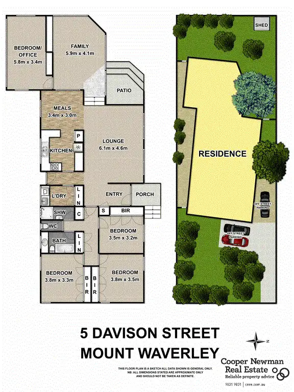 Floorplan of Homely house listing, 5 Davison Street, Mount Waverley VIC 3149