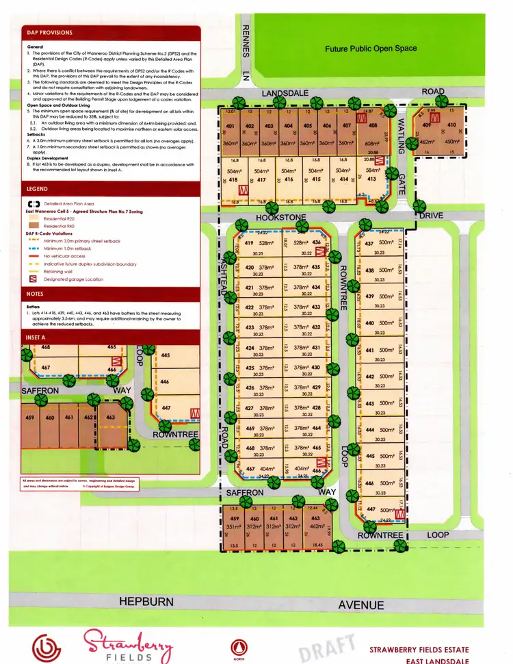Floorplan of Homely land listing, 47 Rowntree Loop, Landsdale WA 6065